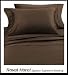 Royal Hotel's Solid Chocolate 1200-Thread-Count 3pc King Duvet-Cover 100-Percent Egyptian Cotton, Sateen Solid, 1200 TC