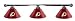 Washington Redskins Pool Table Light - Chrome Bar