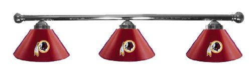 Washington Redskins Pool Table Light - Chrome Bar