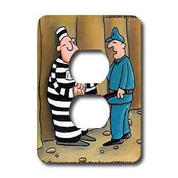 Londons Times Funny Society Cartoons - Glutton For Punishment - Light Switch Covers - 2 plug outlet cover