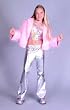 CHILD Costume Jacket Girls Diva Faux Fur Pop Star Costume Jacket (Jacket only, costume not included)
