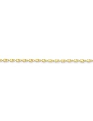 10k Yellow 20in Gold 3mm Marquise 20 inch Necklace Chain. Metal Wt- 8.19g