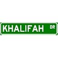 KHALIFAH Street Sign ~ Personalized Family Lastname Sign ~ Gameroom, Basement, Garage Sign Novelty** ALUMINUM METAL