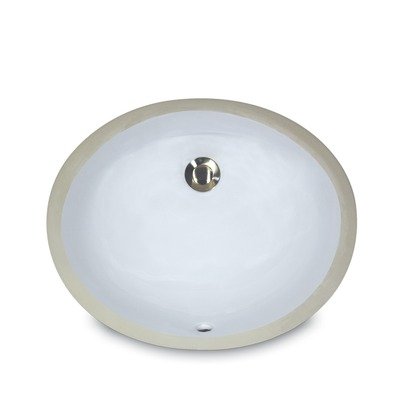Oval Undercounter Bathroom Sink Finish: White
