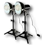Table top studio lighting kit, 5000K daylight bulb