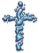 Ben Frank - Blue Liquid Holy Cross - Sticker / Decal Image