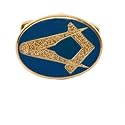 Gold plated Masonic cufflinks