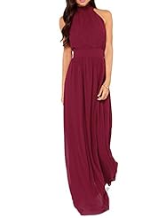 Sexy Wrap Banding Cutout Halter Georgette/Jersey/Polyester/Spandex Party Dress/Maxi Dress 