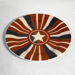 Land of Liberty Salad Plate by Arkansas Flag and Banner