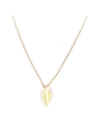 Dogeared Gold Dipped Light As A Feather Reminder Necklace