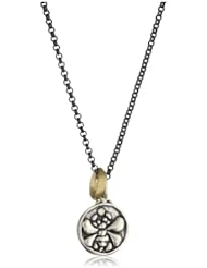 Erica Molinari "Renaissance" Sterling Silver Bee with Star and 14k Circle Charm Necklace