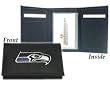 Seattle Seahawks Embroidered Leather Tri-Fold Wallet - Football Sports Merchandise