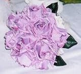 Hand-Tied Lavender Silk Attendent's Bouquet
