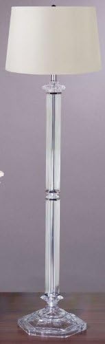 Battersby Floor Lamp with Classic Shade in Satin Nickel