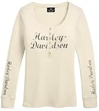 Harley-Davidson® Women's Long Sleeve Henley Style Tee...