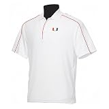 PGA TOUR College UM White Piped Polo Shirt