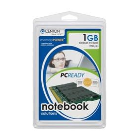 Centon memoryPOWER - Memory - 1 GB - SO DIMM 200-pin - DDR - 333 MHz / PC2700 - unbuffered - non-ECC