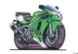 Review The Moneyman  / KAWASAKI ZX7R NINJA KOOLART image CERAMIC MUG 664