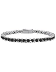 Black Diamond Tennis Bracelet 925 Sterling Silver - 1.00 CT Diamonds