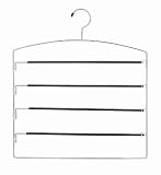 Whitmor 6021-184 Ebony Chrome Collection Deluxe Swing Arm Slack Hanger