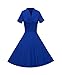 LUOUSE Women's Vintage Scoop Neck Vintage 1950's Retro Bridesmaid Tea Dress