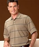 Arnold Palmer Adult Quick-Dry Performance Polo with Contrasting Stripes. A7025 / 7025