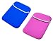 Reversible Double Sided Neoprene Sleeve Carrying Case For Compatible With Garmin Nüvi 200w 250w 260w 580 660 670 680 710 750 760 770 850 4.3-inch Widescreen Bluetooth Portable Gps Navigator (gps Not Included) , Dark Blue / Magenta