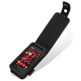 Tuff-Luv Leather case cover for Nokia 5530 XpressMusic - Black