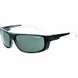 Arnette So Easy Adult Designer Sunglasses w/ Free B&F Heart Sticker Bundle - 2090/87 Black on Crystal with Matte Transparent Temple/Grey