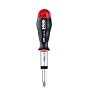 Felo 0715752223 Multi Bit Screwdriver with Reversible Ratchet and 8 bits, 370 Series