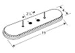 Aluminized Steel Oval Twin Burner for Sunbeam, Arkla, Grill Master, and Charmglow Grills