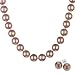 Jewelry : Chocolate Shell Pearl Necklace and Earrings