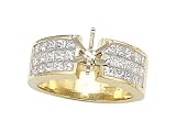 1.50 cts Invisible Set Engagement Rings - Platinum, 18kt White or Yellow Gold