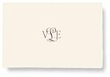 Ecru Torn Edge Imported Folded Note Card