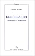 Le hors-sujet: Proust et la digression