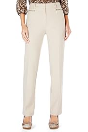 Flat Front Zip Pocket Slim Leg Trousers