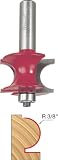 Freud 80-130 3/8-Inch Radius Traditional Beading Router Bit with 1/2-Inch Shank