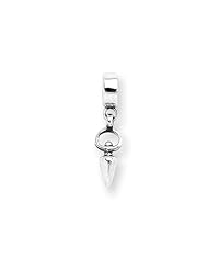 Goddess Symbol Charm in Silver for 3mm Charm Bracelets