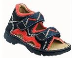 BOOMERS trendige Sandalen, UNI, navy-combi, LEDER