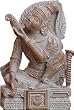 Hindu God Siva Stone Statue Religious Gifts 1.75 x 1 x 3 inches (sos280)