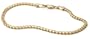 14k Yellow Gold 2.25mm Italian Square Link Bracelet, 7"