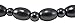 Genuine Oval Magnetic Hematite Anklet, 9.5 Inches