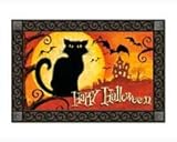 New Magnet Works, Ltd. Black Cat Matmate Non-Slip Recycled Rubber Backing W ....