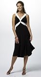 TWIST-FRONT KNIT DRESS WITH GRADUATED HEMLINE