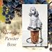 Poodle Sport Cut Dog Wine Bottle Stopper - Gray