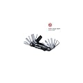 Topeak Mini 20 Pro Multitool 20-Fkt.-Faltwerkzeug, Alu-Body, 15400166
