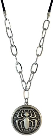 Jade India Spiderman Pendant Necklace for Men - Silver