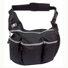 Diaper Dude Black #100 Diaper Bag for Dad FREE Stroller Strap