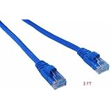 Menotek 3ft Cat5e Network Ethernet Patch Cable 10 Pack - Blue