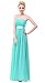 BISLU Sweetheart Chiffon Prom Party Evening Gown Long Bridesmaid Dress